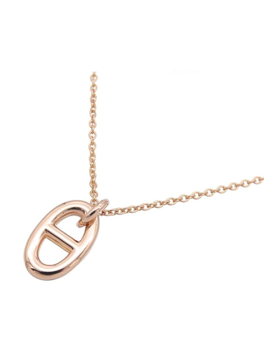 Hermes Farandole PM Pink Gold 18k Chaine D'ancre Pendant